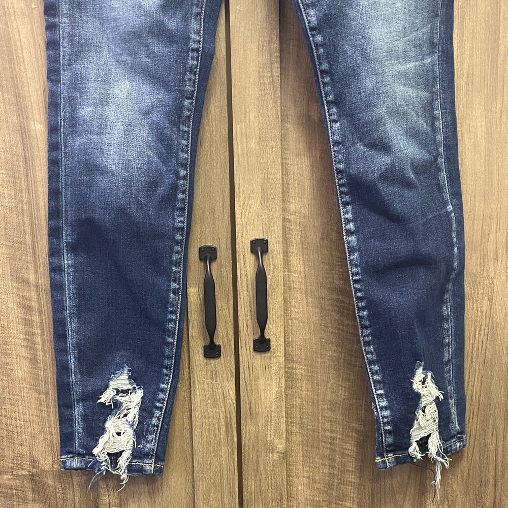 Kancan Signature Distressed Blue Jeans Mid-rise Ankle Skinny Women’s Size 26 - Picture 2 of 14